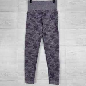 Gymshark Seamless Leggings Size Small Lavender Camo High Rise Lift Butt Scrunch
